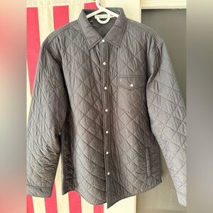 Criquet Quilted Shacket; Black; Large